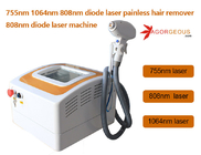 Máquina vertical ISO9001 da remoção do cabelo do laser do diodo de 755nm 808nm 1064nm