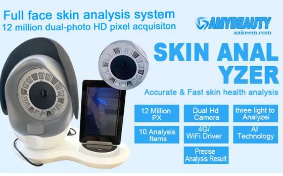 12 milhão analisadores portáteis 32G dos cuidados com a pele da análise da pele do pixel