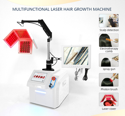 do crescimento galvânico do cabelo de 650nm máquina terapêutica 50Hz do crescimento do cabelo do laser Nti